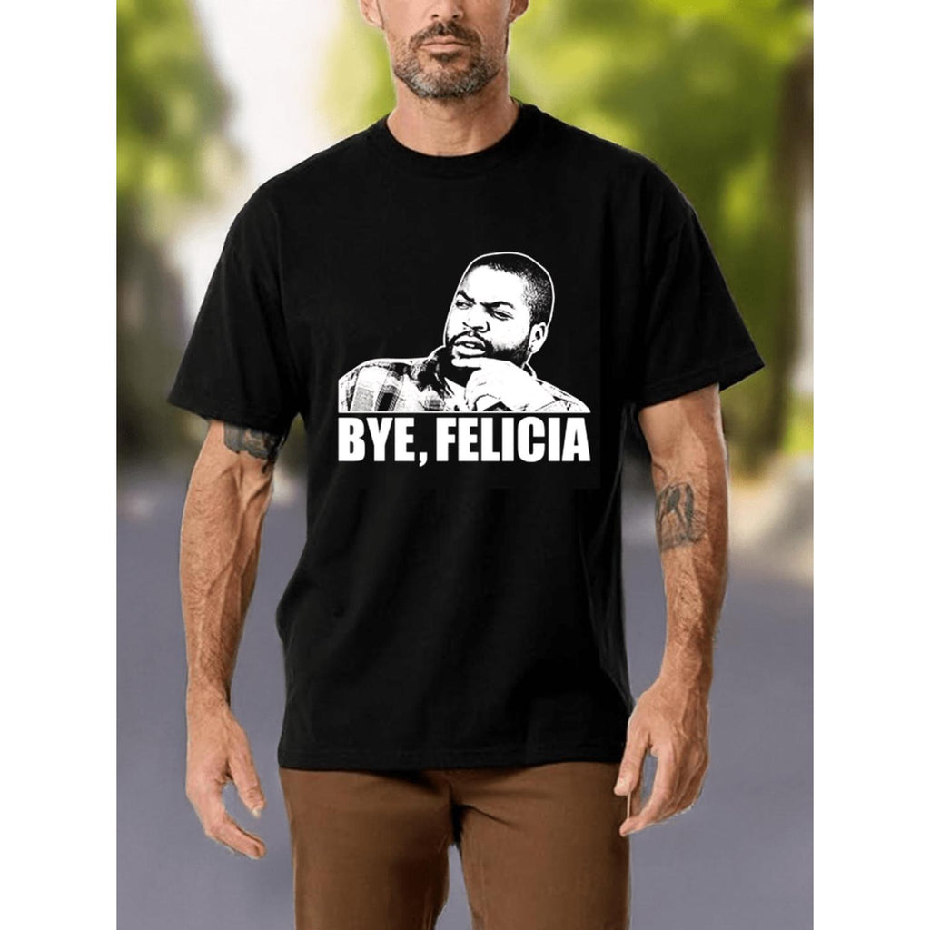 Casual Short Sleeve T Shirt Featuring Friday Movie Quote for Men Cotton Adult Sizes S to 3XL in Classic Black