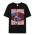 Sexy Red Shirt Make American Sexxy Again Vintage Bootleg Funny USA Unisex T Shirt Gifts For Him And Her