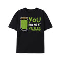 Casual Short Sleeve You Had Me At Pickles Print T Shirt Perfect for Summer