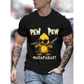 Mens Bold Leaf And Slogan Graphic TShirt Vibrant Red Streetwear Tee Machine Washable Regular Fit Shirt For Concerts Festivals And Everyday Edgy Style Concert Attire Streetwear Fashion