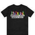 Immigrants Make America Great Floral Political Progressive Activism Pro Immigration Wildflower Tee