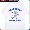 Humorous Delusional Bear Meme T Shirt Unisex Oversized Casual Cotton Summer Streetwear
