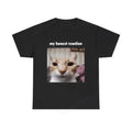 Honest Reaction T Shirts Featuring Funny Cat Meme Casual Oversized Cotton Short Sleeve Tees for Men and Women with Humorous Joke Design