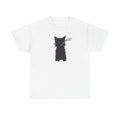 Unisex Smoking Cat TShirt Stylish Casual Wear