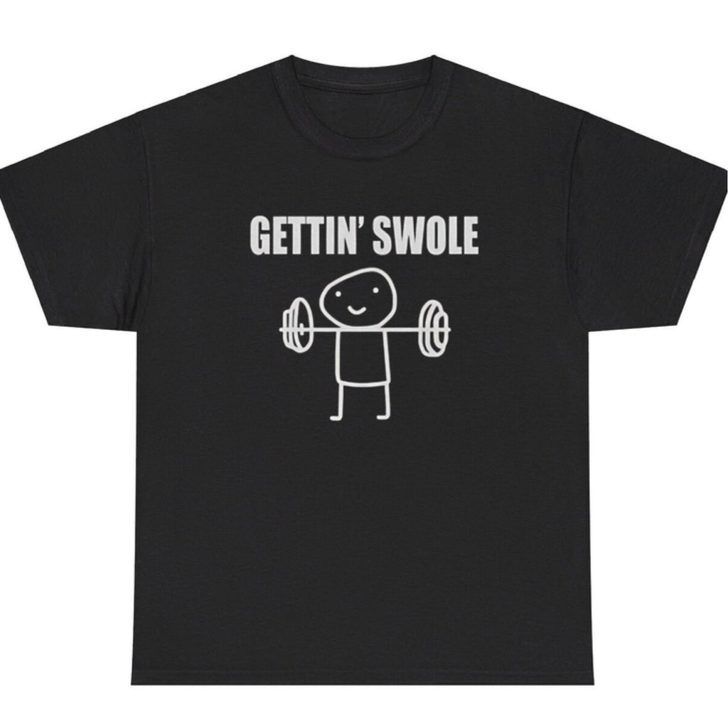 Funny Gym Workout Meme Humor Pump Cover TShirt Featuring Getting Swole Design