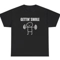 Funny Gym Workout Meme Humor Pump Cover TShirt Featuring Getting Swole Design