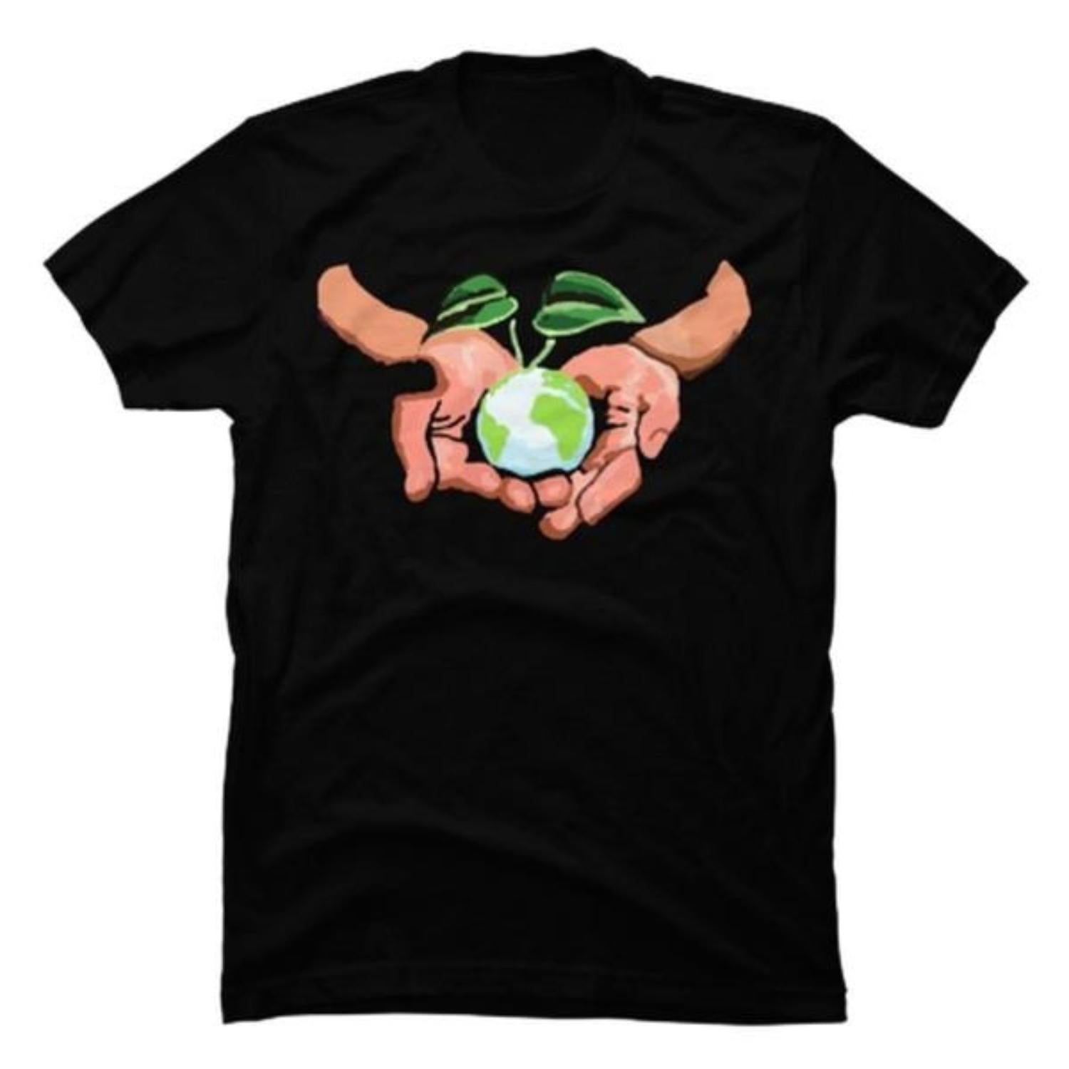 Fashionable Men's Graphic Tees with Eco-Friendly Earth Pattern Crew Neck T-Shirts Comfortable Fit Slight Stretch Casual Summer and Spring Short Sleeve Top