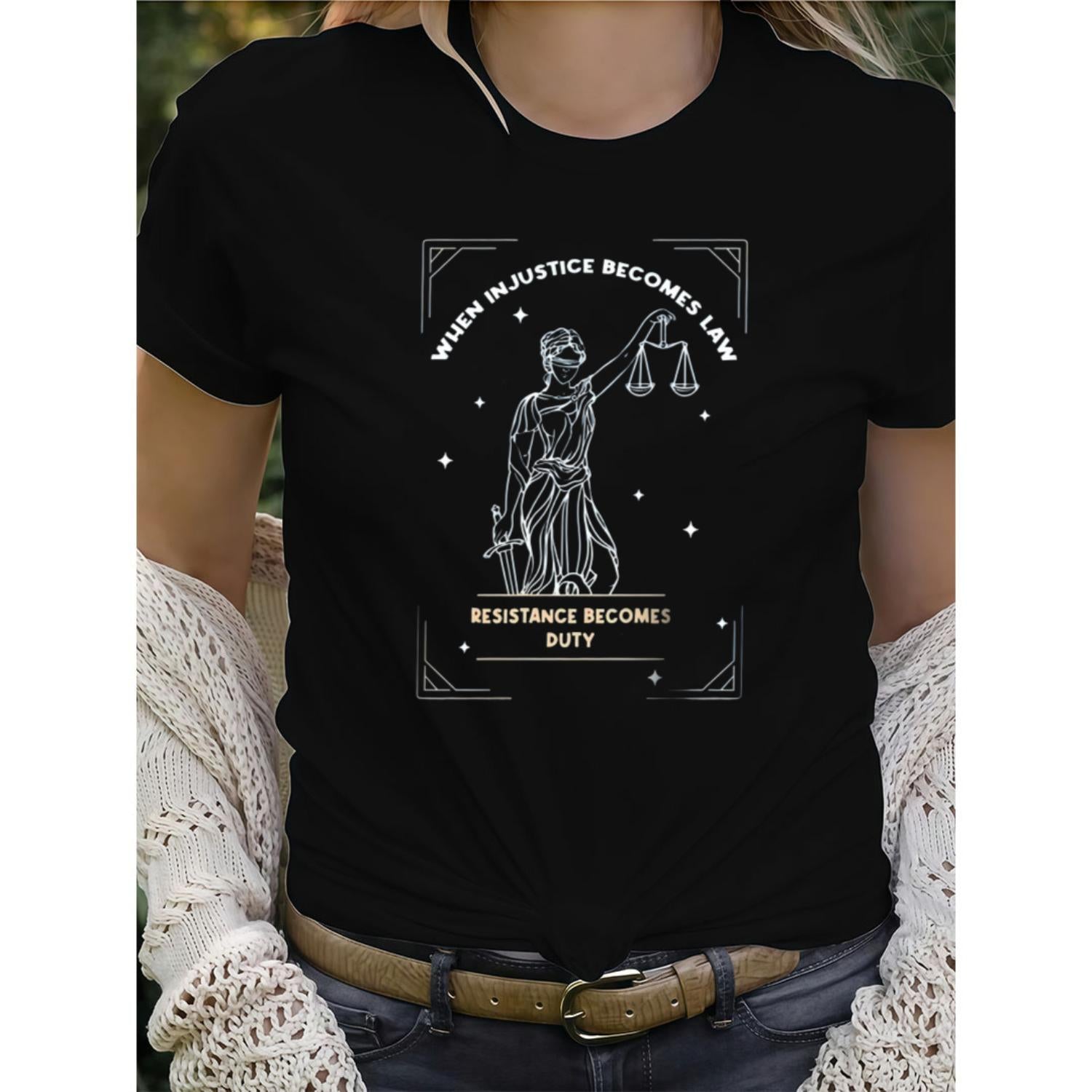 Feminist Activist Shirt When Legal Systems Fail Embrace Resistance as Your Responsibility