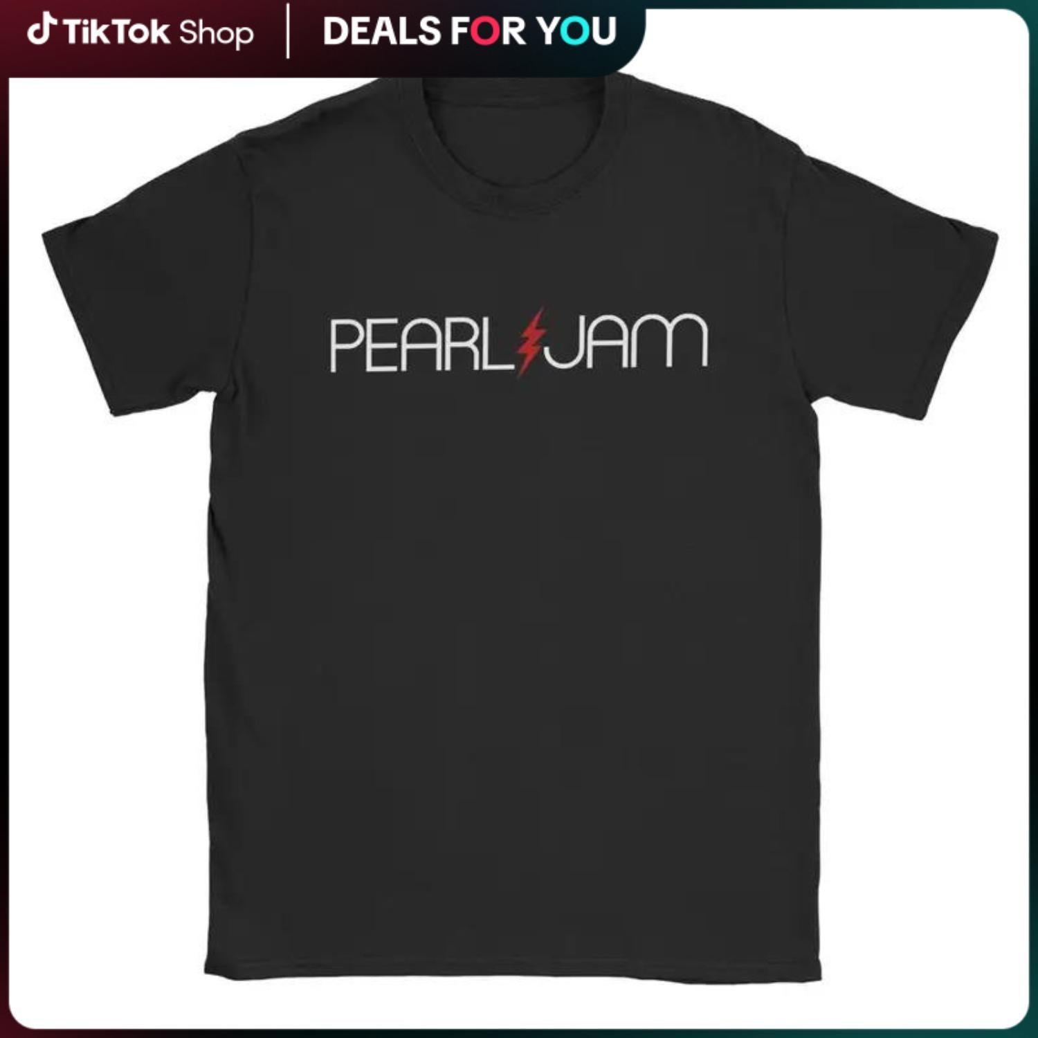 2025 Fashion Pearls Jams Men's Vintage Tees Short Sleeve Crewneck Cotton T Shirts in Plus Sizes