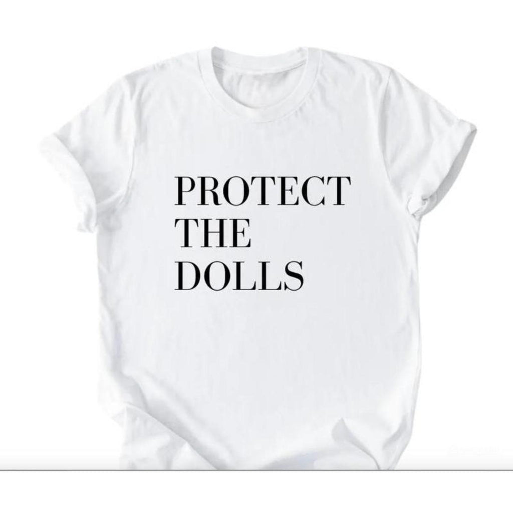 Protect The Dolls Feminist Human Rights Gender Equality Trans Rights Transgender Pride Cotton Casual Shirt