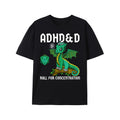 Men Cotton T Shirt Featuring Adorable Dragon Print Comfortable Breathable Stylish For Casual Wear Black