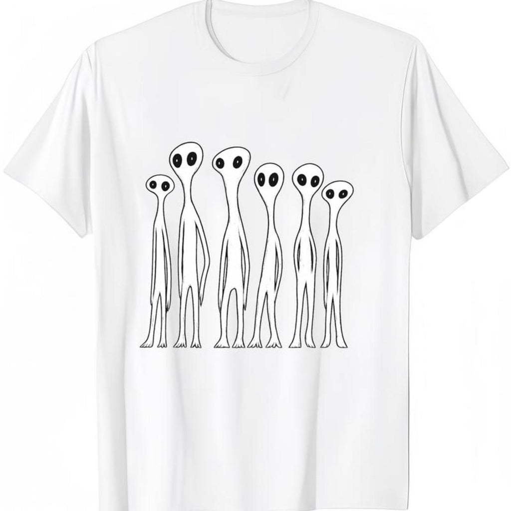Stylish Cotton Graphic T Shirts Featuring Alien Invasion Theme Cool Alien Tee Praise the Lord Men Gift Casual Streetwear Mens Fashion