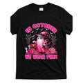October Pink Ghost Witch Breast Cancer Awareness Gift T Shirt Unisex Soft Breathable Lightweight Comfortable Cotton Crew Neck Short Sleeve