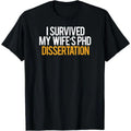 Overcoming Events with My Wife s Phd Dissertation Christmas Themed T Shirt
