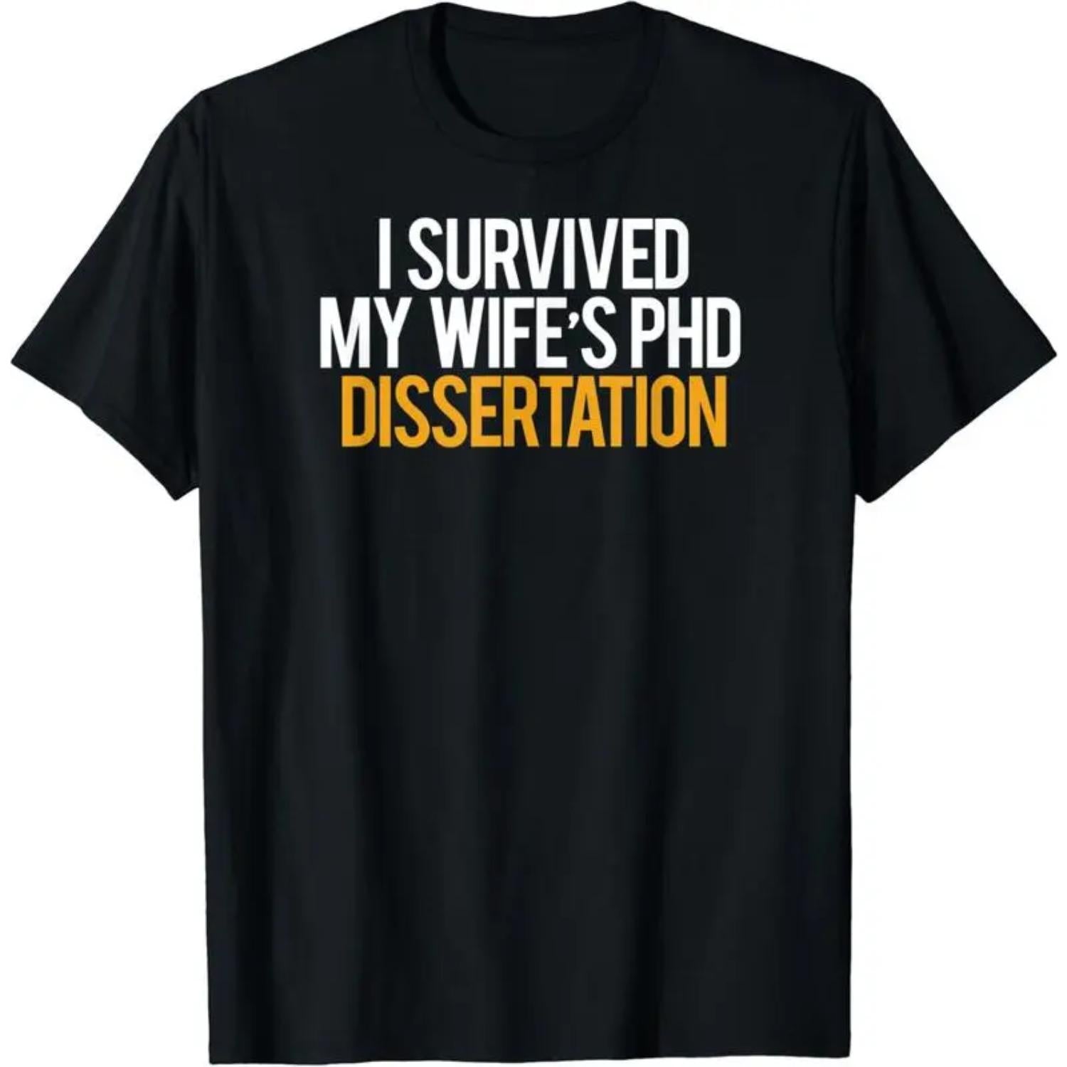 Overcoming Events with My Wife s Phd Dissertation Christmas Themed T Shirt