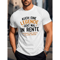 Humorous German Quote TShirt for Men Pastel Short Sleeve Casual Summer Lightweight and Washable Tee with Orange and White Print