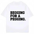 Humorous Letter Print Oversized Cotton T Shirt for Spring and Summer Unisex Casual Streetwear