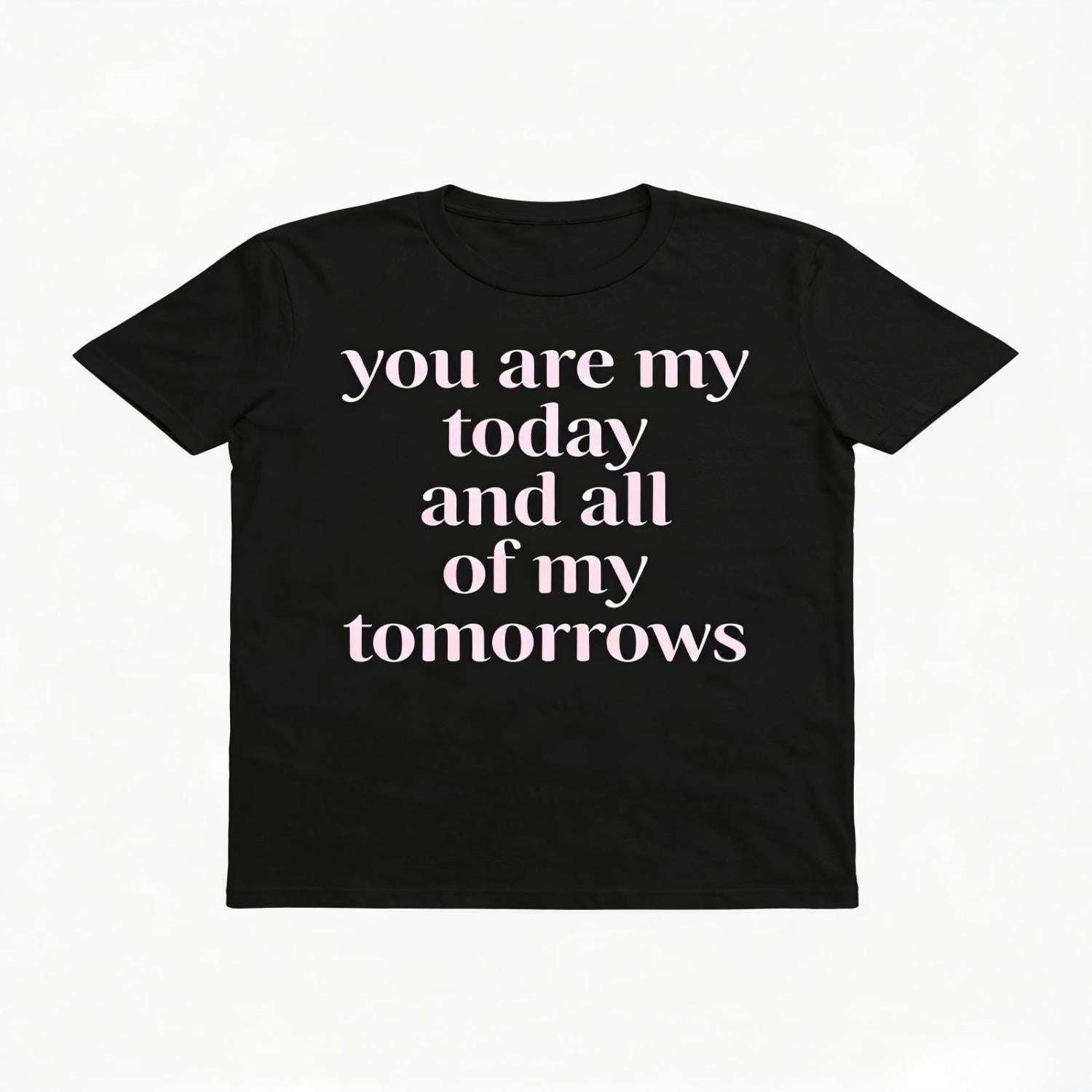 Romantic Couple Theme T Shirt for Valentine¡¯s Day Cute Love Graphic Tee Comfortable Cotton Shirt