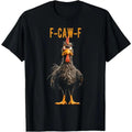 100 Percent Cotton Unisex Black Chicken Graphic Tee for Chicken Lovers Casual Round Neck Streetwear Tops for Men and Women