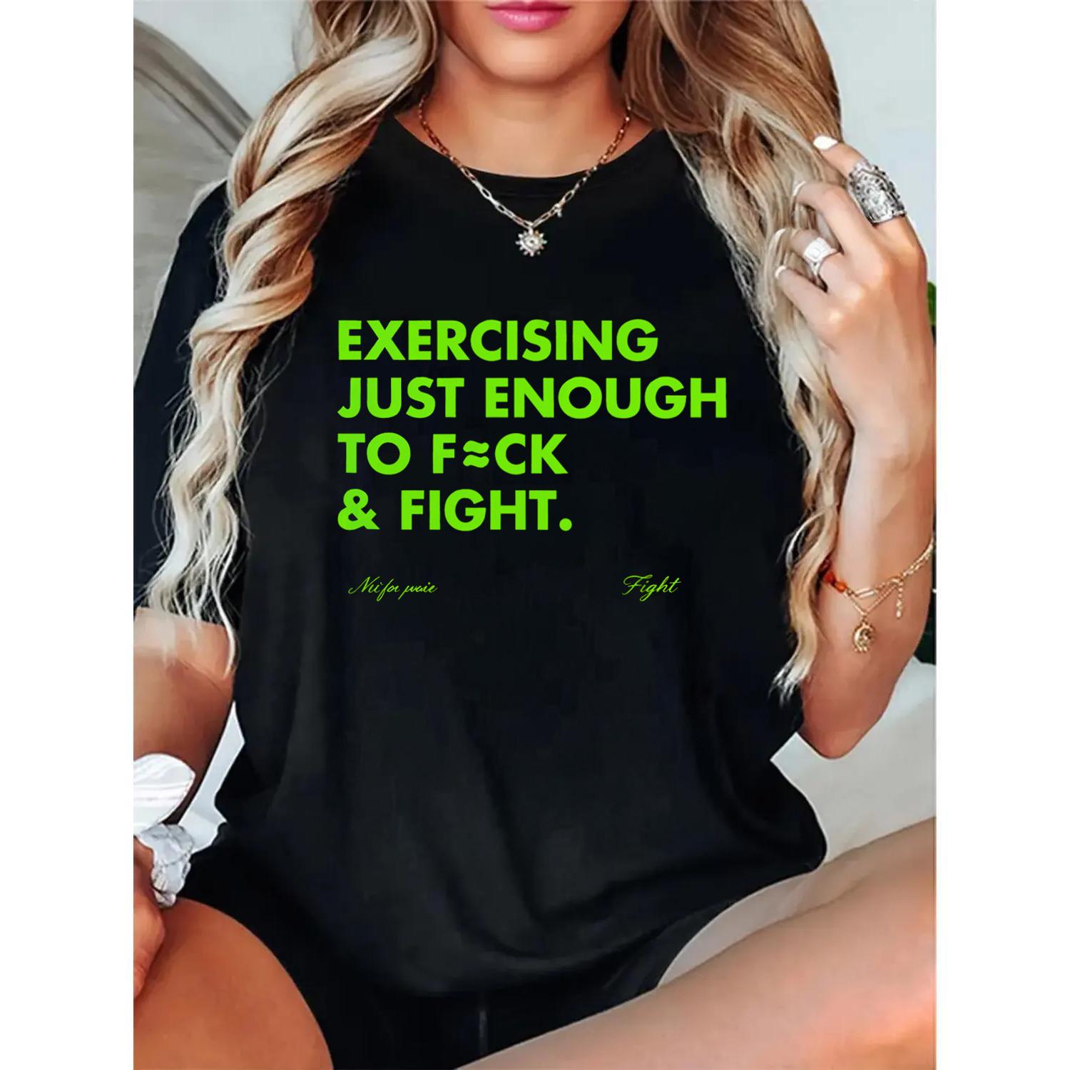 Humorous Exercise TShirt for Dating and Combat Fans Retro Vintage Urban Style