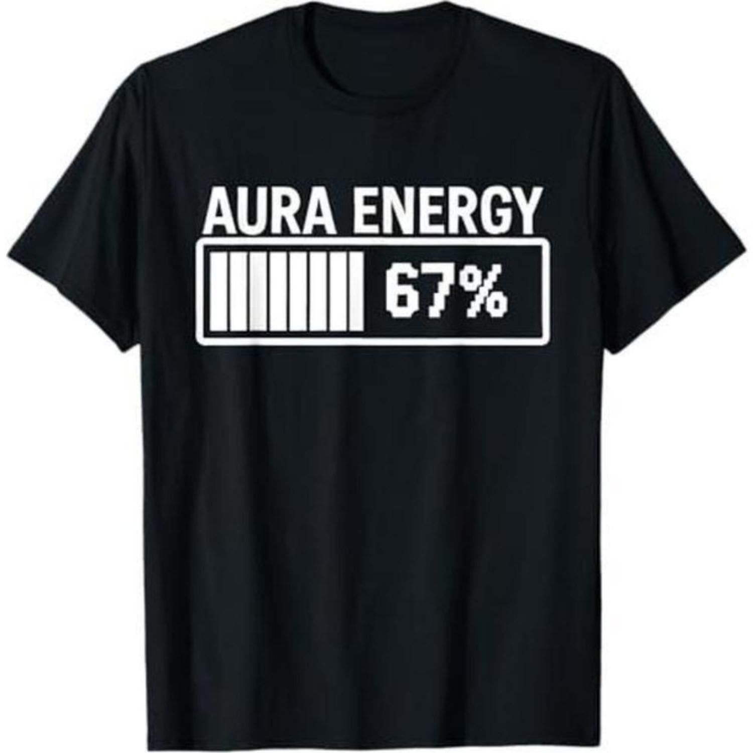 Hilarious Meme TShirt Featuring Gen Alpha Slang Aura Energy Viral Design Soft Cotton Short Sleeve Tee for Teens and Kids Trendy Internet Humor Black Hoodie Front and Sweatshirt Front