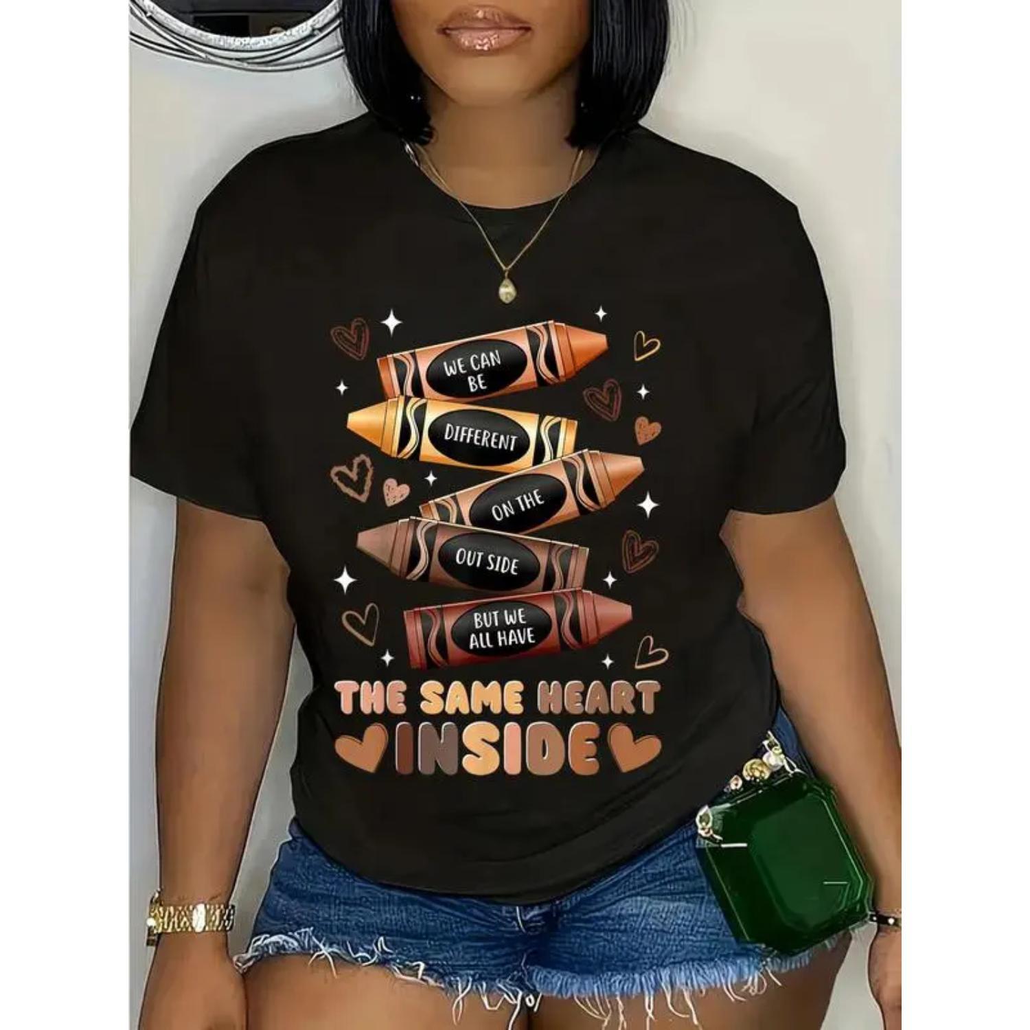 Celebrate Juneteenth and Black History Month with a 100 Cotton Heart Inside Women S T Shirt