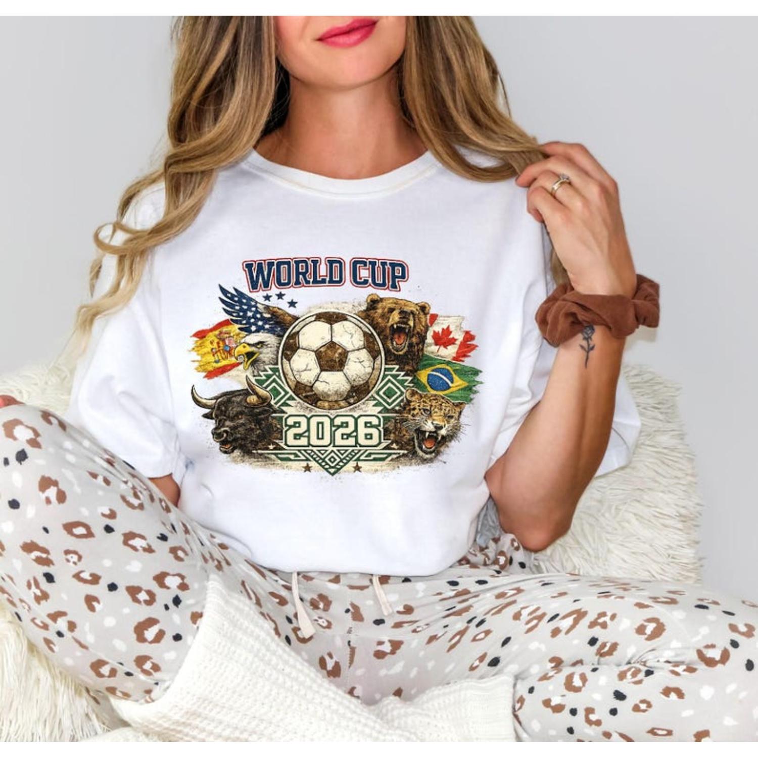 World Cup 2026 T Shirt Fifa Football Tee Unisex Soccer Fan Apparel