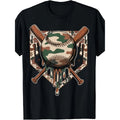 Men and Women's Trendy Baseball Drip Ice Cream Camo TShirt with Comfortable Cotton Fabric and Casual Shorts