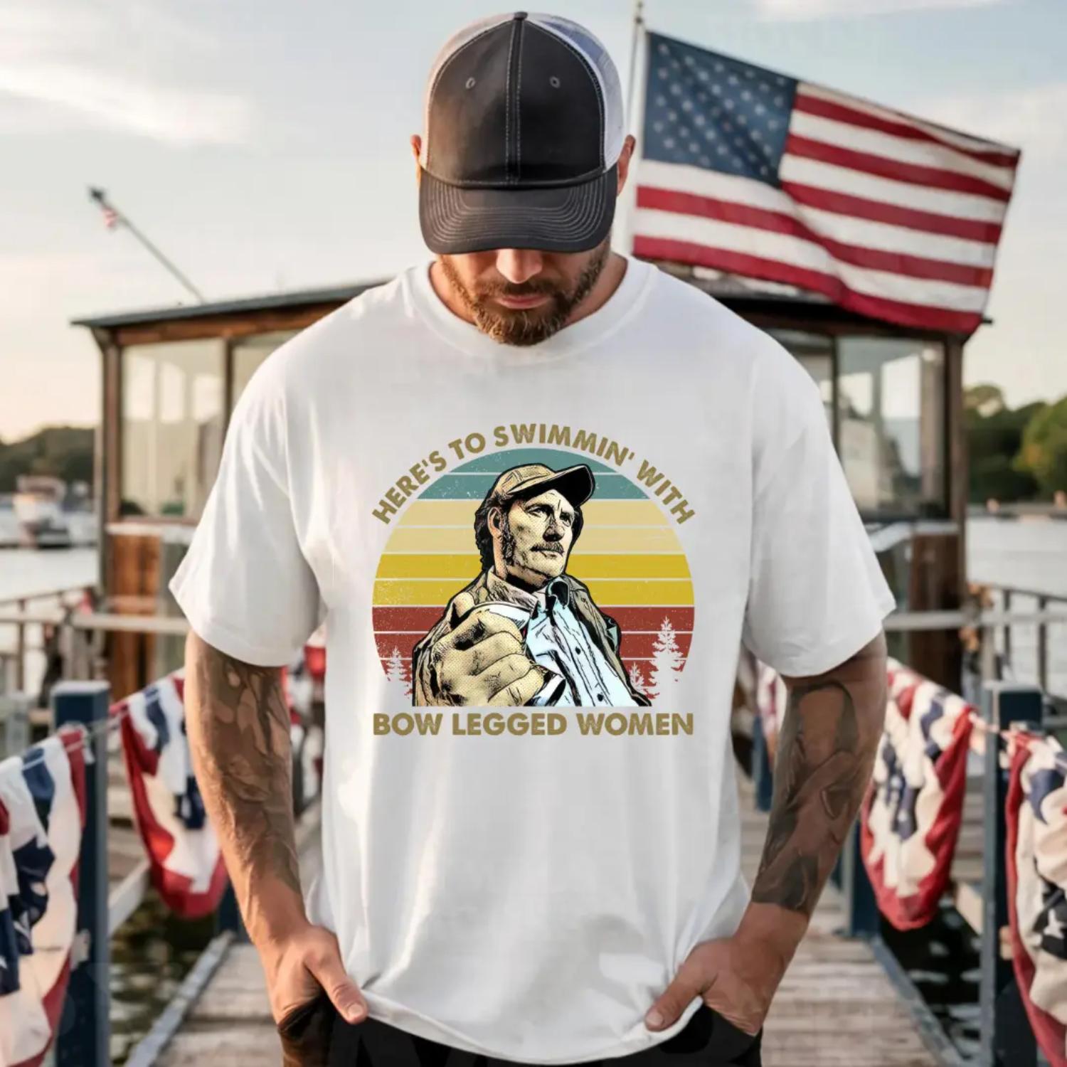 Here's To Swimming With Bow Legged Women Vintage T Shirt Hoodie And Sweatshirts Collection