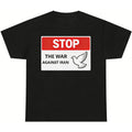 Stop The War Against Iran Dove Of Peace Graphic Tee Anti War Protest Shirt Peace Freedom Persian Humanitarian Oppose War Cotton Freedom Iran Gift Top