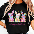 Easter Teacher Pencil T Shirt Back to School Crew Neck Cotton Shirt Gift for Her