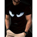 Novelty Bold Cartoon Face Graphic T Shirt For Men Funny Graphic Print Crew Neck Regular Fit All Season Casual Everyday Tee Character Print Shirt Glossy Finish Cute Shirts For Boyfriend Lover
