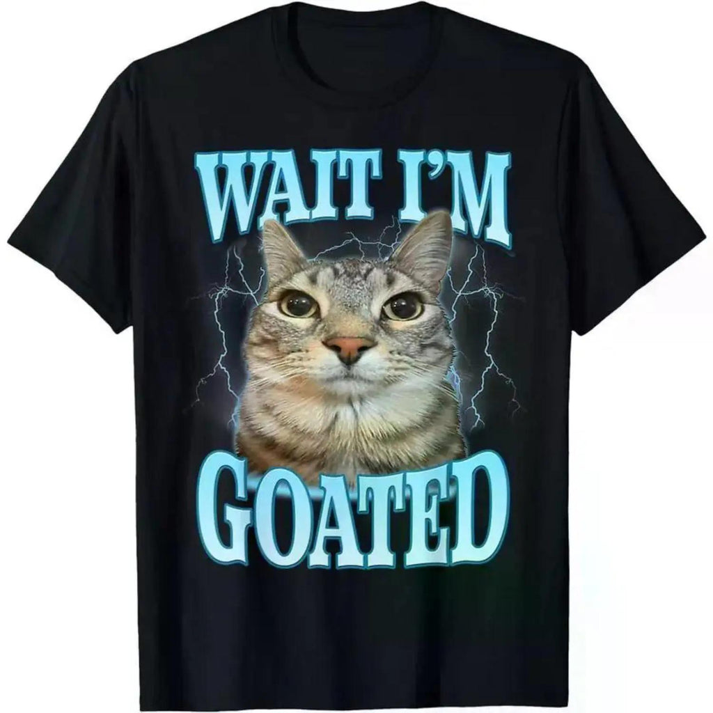 Find The Huzz At Playful Cat Meme T Shirt Unisex Cotton Streetwear Guaranteed To Make Smiles Perfect For Cat Enthusiasts