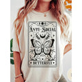 Women's Casual Short Sleeve Geometric Butterfly Print T-Shirt Light Beige Summer Spring Comfortable Fit Easy Care