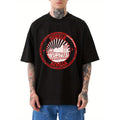 Mens Sevilla Spain City Map TShirt Heavyweight Cotton Featuring Iconic Landmarks Plaza de Toros Giralda Tower LogoPrint AllSeason Casual Round Neck Tee Celebrating Spanish Culture