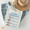 Autism Awareness and Acceptance Graphic Tee for Support and Education Celebrating April Autism Month