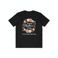 Happy Mothers Day TShirt Womens Floral Wreath Graphic Tee My First Friend Forever Love Gift Crew Neck Casual Cotton Top