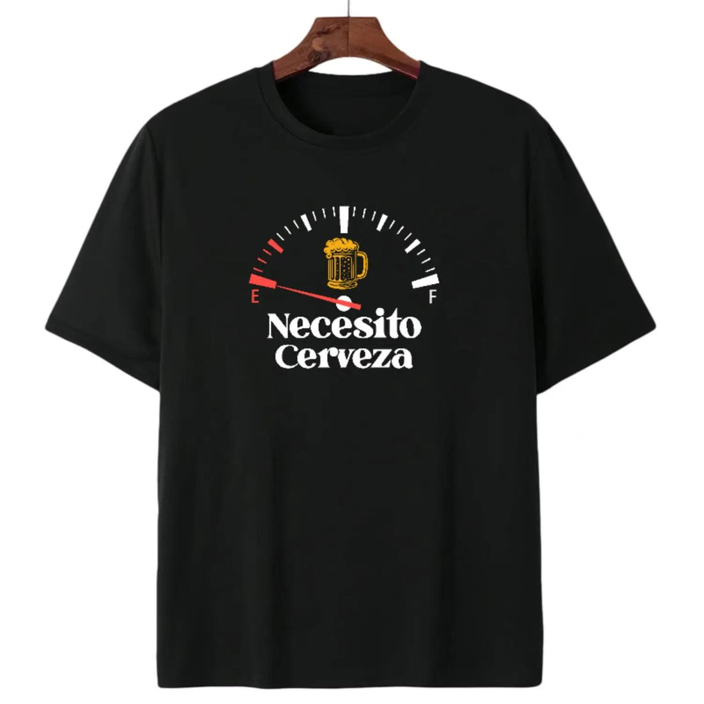 Humorous I Need A Beer Fuel Gauge Design T Shirt