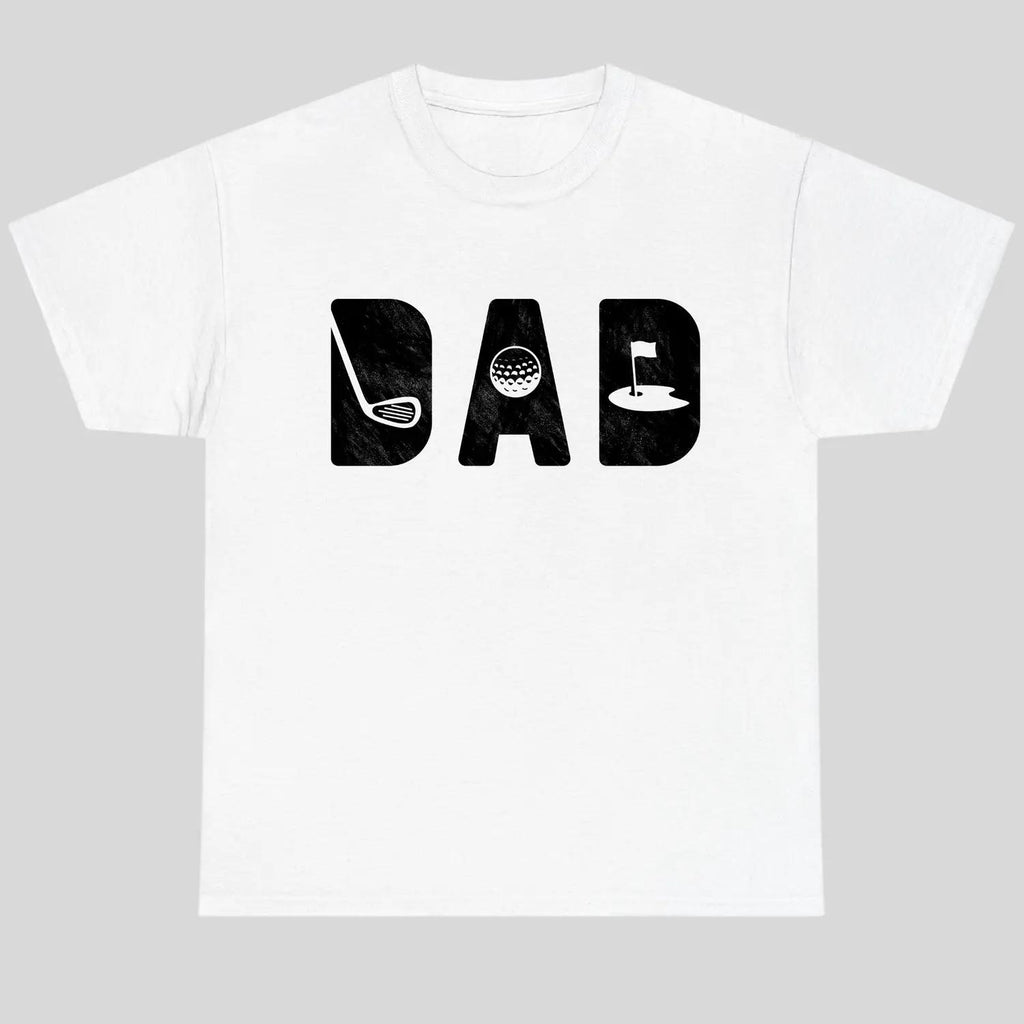 Funny Golf Dad Statement Shirt Breathable Cotton Apparel Trendy Everyday Wear for Men and Women