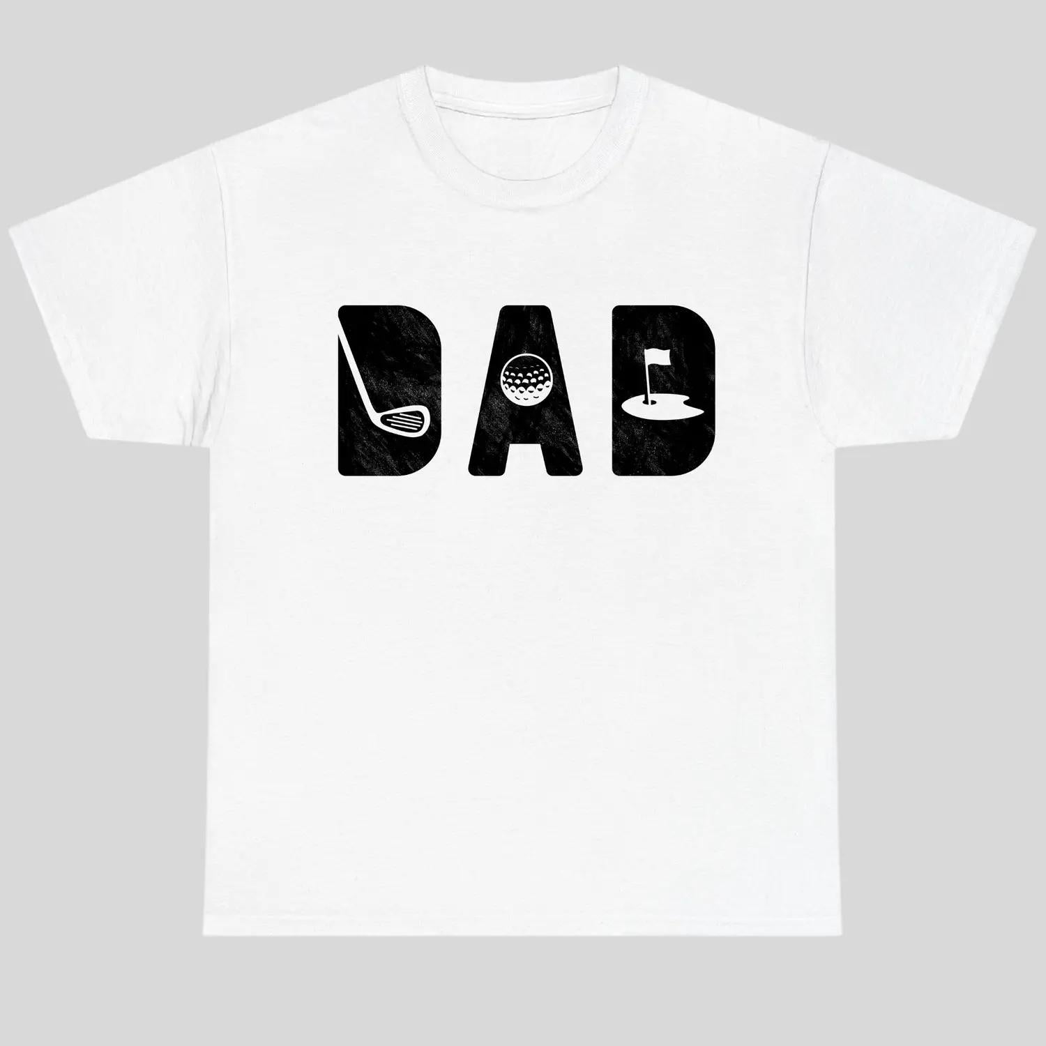 Funny Golf Dad Statement Shirt Breathable Cotton Apparel Trendy Everyday Wear for Men and Women