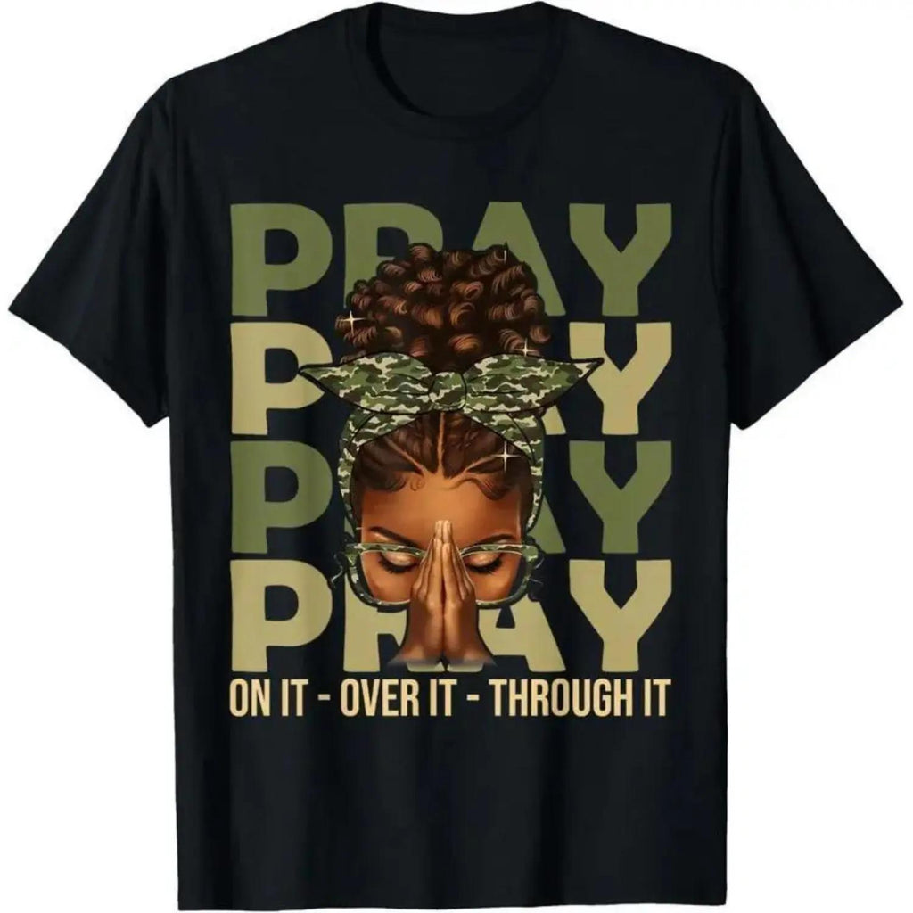 Strengthen Your Spirit With Inspirational Afro Christian Sayings Featuring Empowered Black Women Tshirt