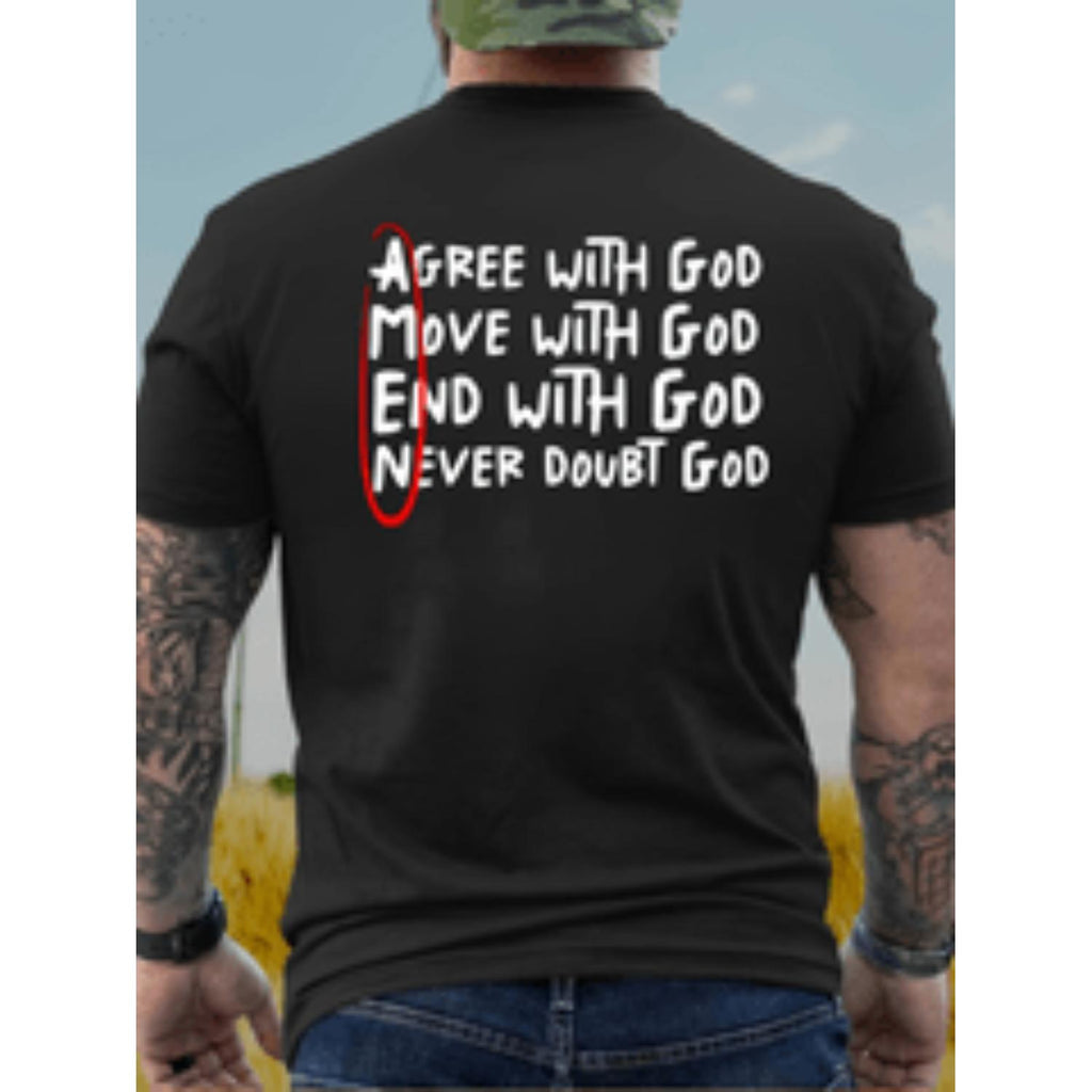 Casual Men's Heavy Cotton Round Neck Short Sleeve T-Shirt Perfect for Summer Breathable and Comfortable Black Fabric