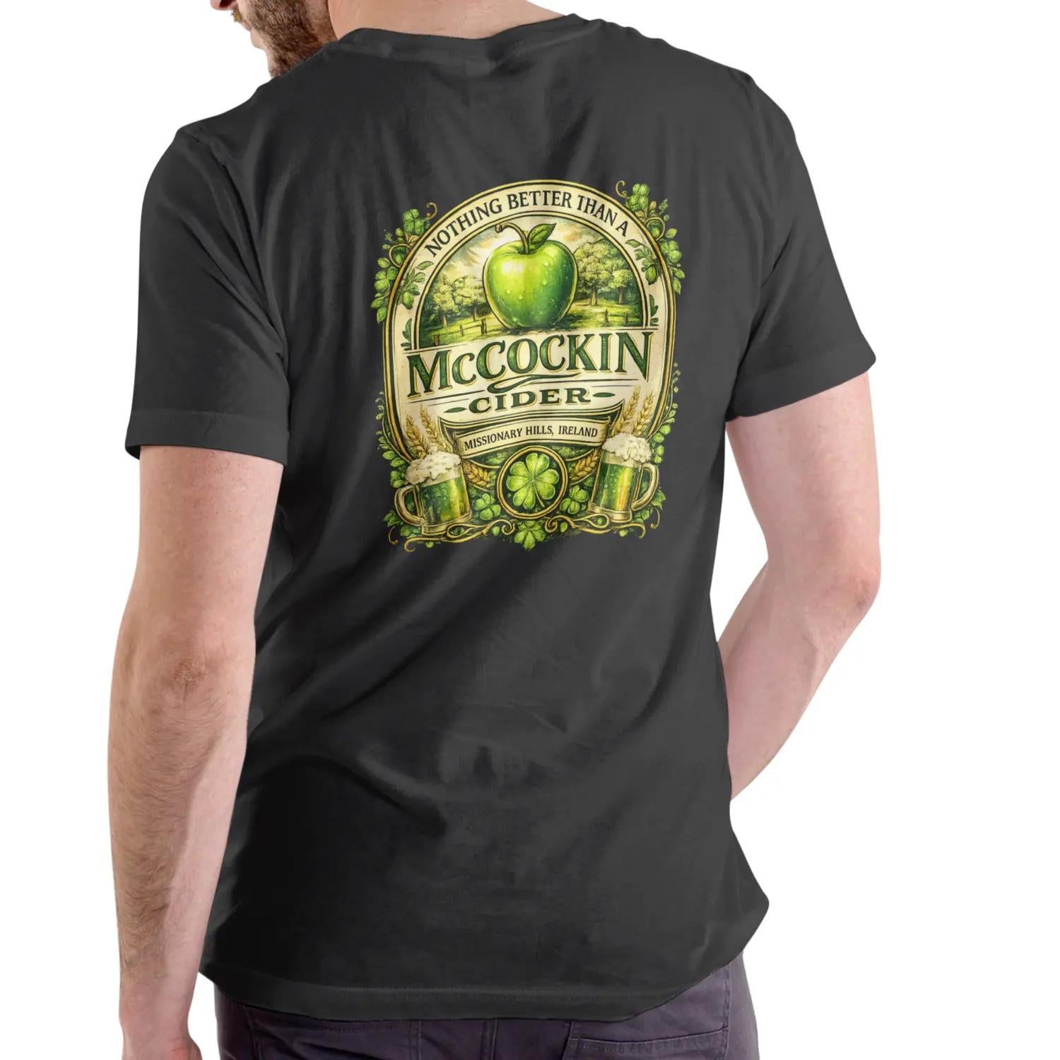 Mccockin Cider Funny Name T Shirt Unisex Cotton St Patricks Day Shirt For Men And Women