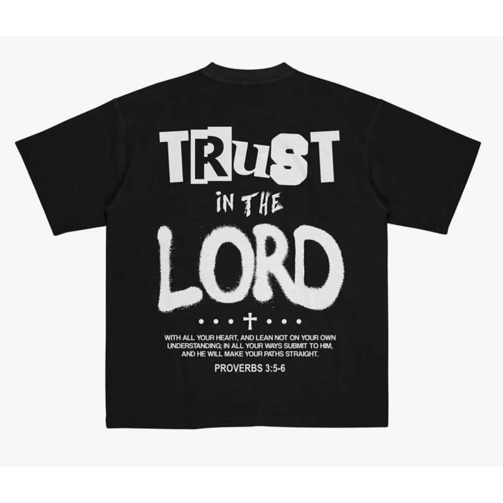 Trust in the Lord Jesus Shirt Vintage I Love Jesus Tee Christian Menswear Cotton Polyester Top