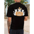 Humorous Ghost Walking a Dog Spooky Ghost Coffee Halloween Dog T Shirt Design