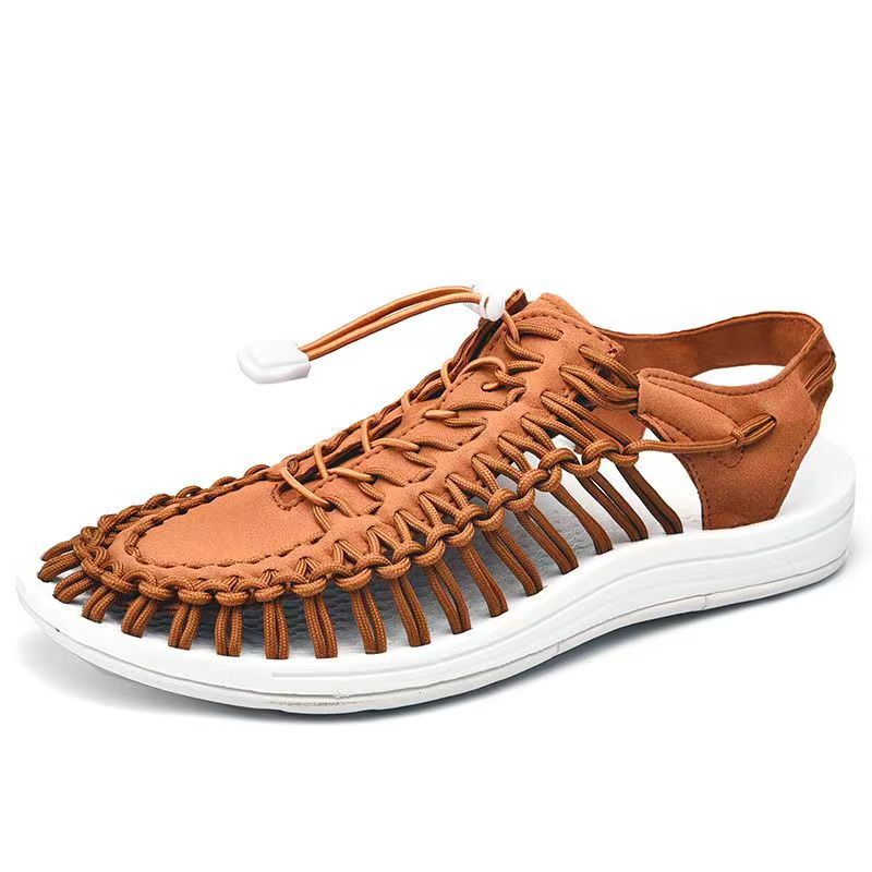 Summer New Large Size Fashion Casual Men And Women Universal Hand-woven Trendy Sandals MTM0682