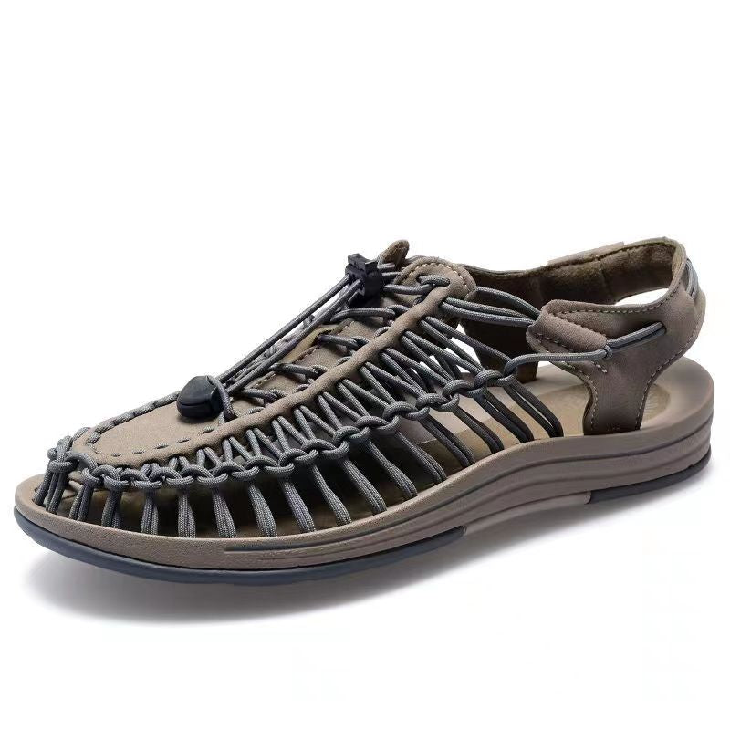 Summer New Large Size Fashion Casual Men And Women Universal Hand-woven Trendy Sandals MTM0682